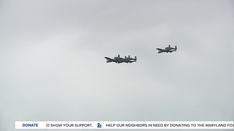 MD National Guard flyovers honoring frontline workers