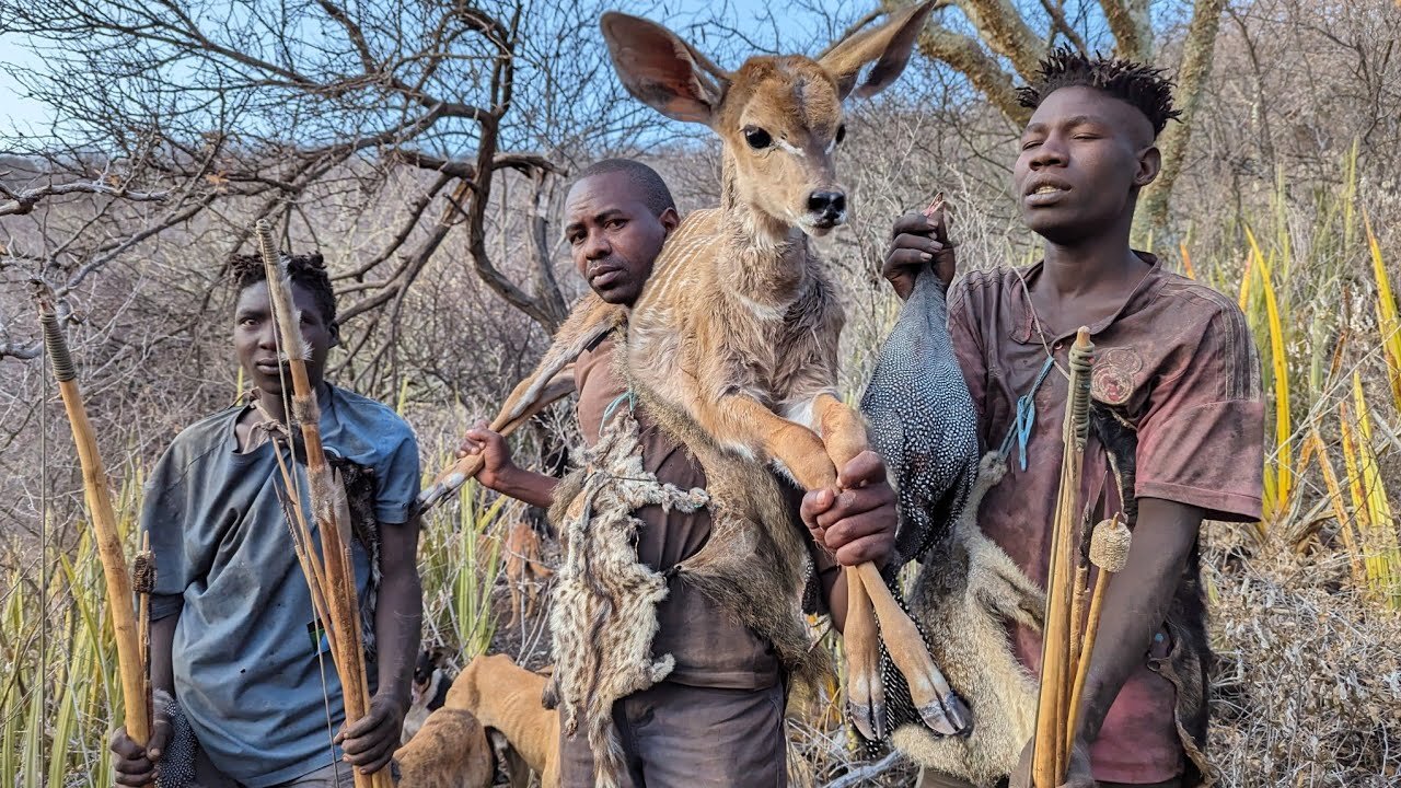 Hadzabe Tribe | See How Hadzabe Catch And Eat Their Food