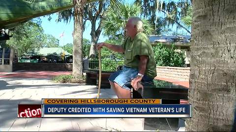 Hillsborough Co. deputy saves homeless Vietnam veteran's life