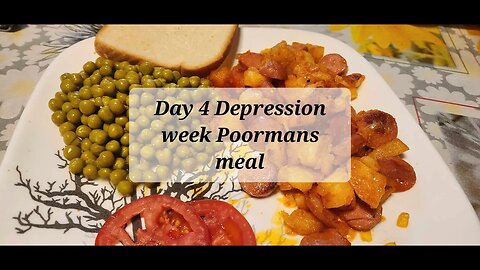 Day 4 Depression week Poormans meal #poormanscooking #depressioncooking