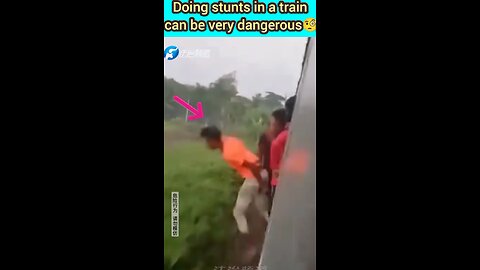 Train stunts can be deadly, as one boy's incident shows.😱