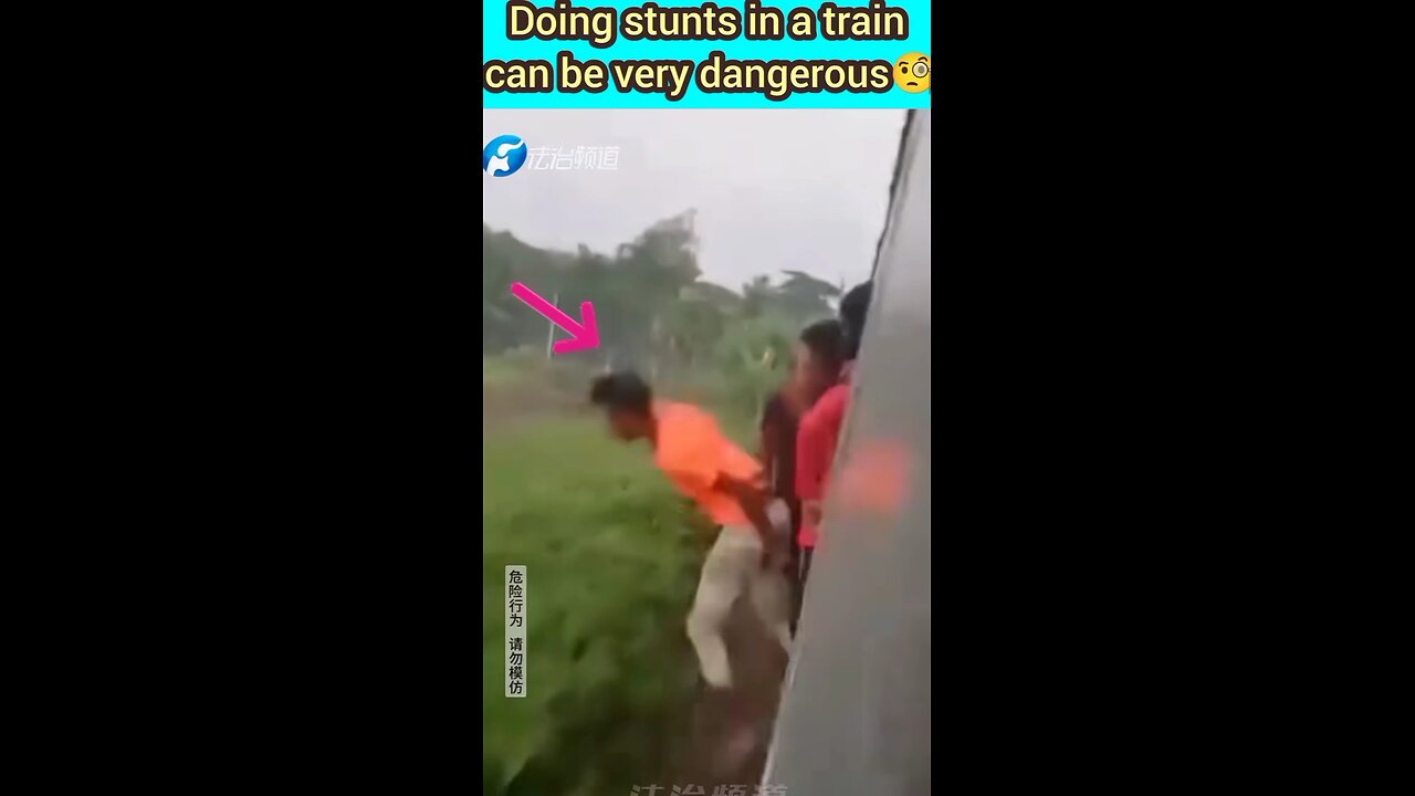 Train stunts can be deadly, as one boy's incident shows.😱