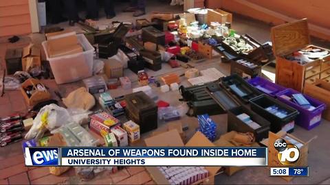 Firearms, explosives found in home of man accused of shooting San Diego city worker