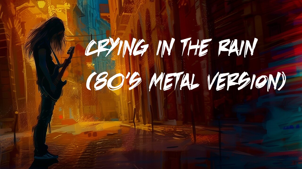 d(ai)mion - Crying in the Rain (80s Metal Version) - [Official Lyric Video]