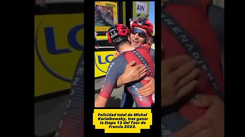 Felicidad total en el equipo Ineos Grenadiers, Michal Kwiatkowsky vence en la Etapa 13.