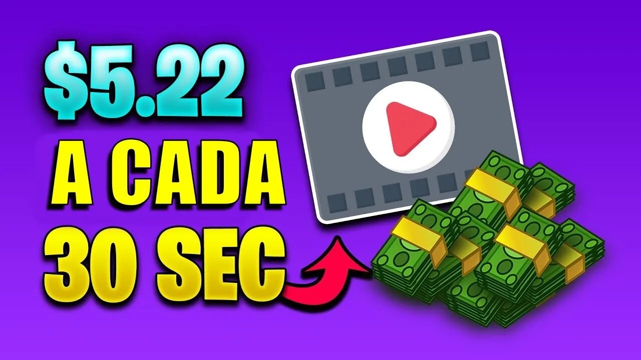 Receba $5,22 a Cada 30 Segundos Assistindo a Vídeos! SEM LIMITES (Ganhar Dinheiro Online 2023)