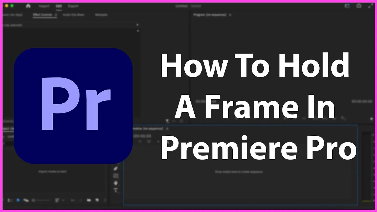 How To Hold A Frame In Premiere Pro - Tutorial