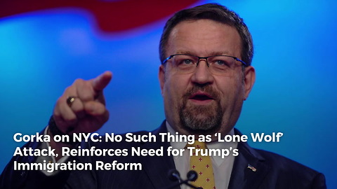 Gorka on NYC: No Such Thing as ‘Lone Wolf’ Attack, Reinforces Need for Trump’s Immigration Reform