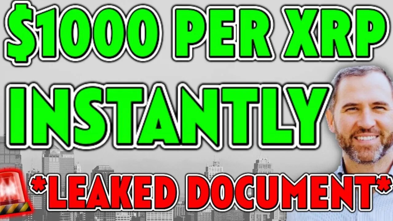 🚨BREAKING: $1000 PER XRP INSTANTLY *14.5 TRILLION INFLOW* MUST SEE!!