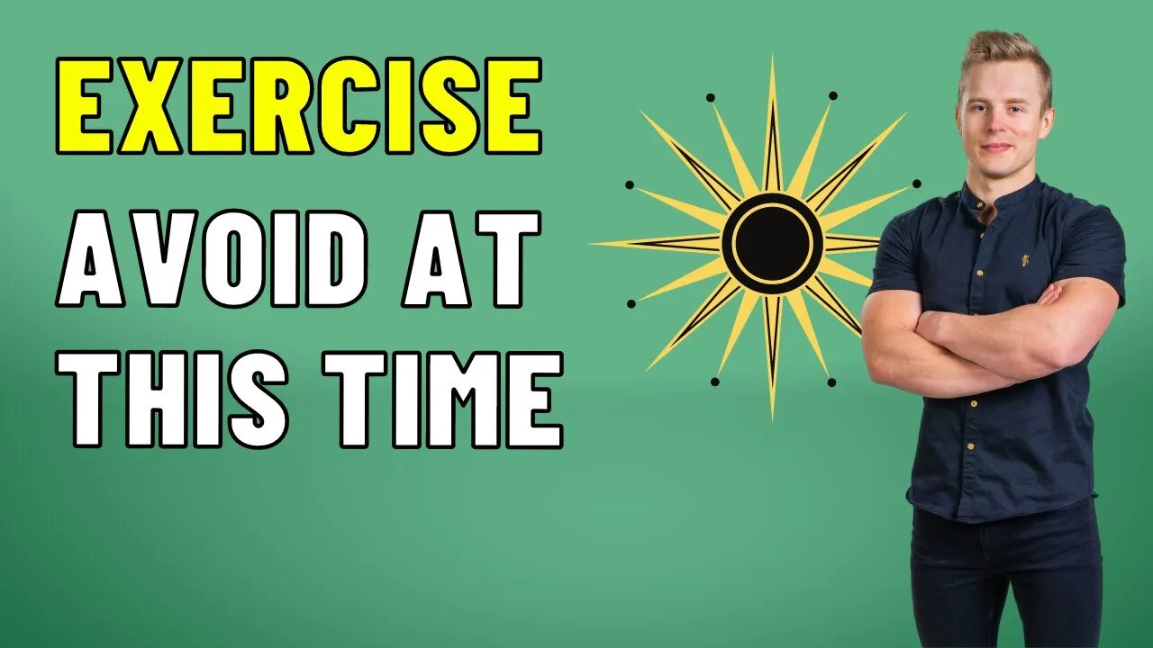 AVOID Exercise At This Time for Best Results - New Study Reveals Best Times to Exercise