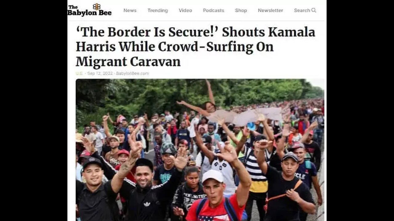 This happens after Heels Up Harris Visits border~must see