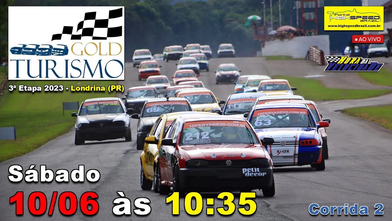 GOLD TURISMO | Corrida 2 | 3ª Etapa 2023 | Londrina (PR) | Ao Vivo