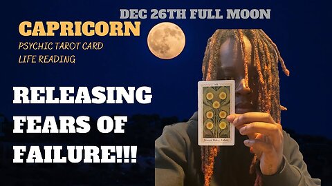 CAPRICORN - “A POWERFUL RELEASE” COLD FULL MOON 1226 🌕♑️ PSYCHIC READING