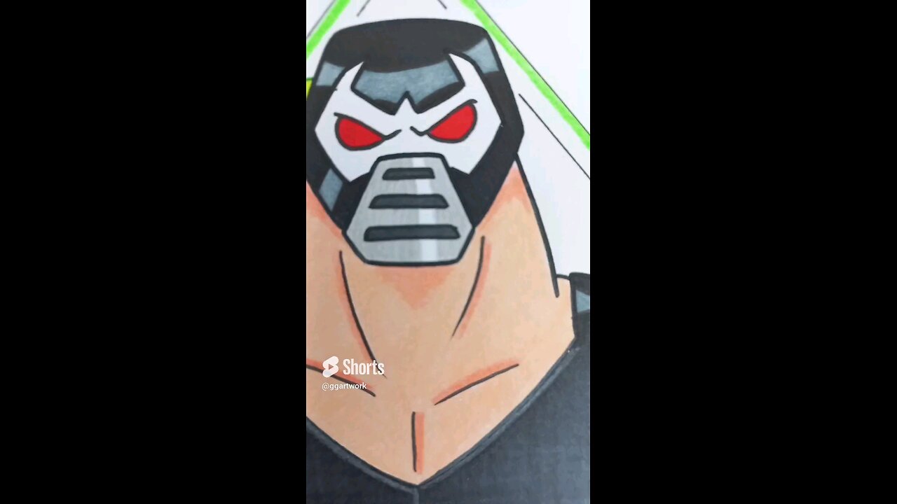 Bane! Teen Titans Go Style Cartoon Drawing