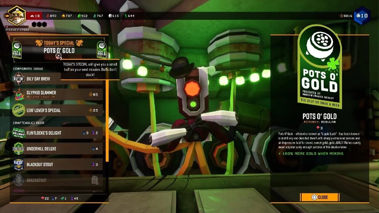 Deep Rock Galactic Trying with a new beer