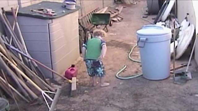 Cute Kid Unable To Find Gas Can