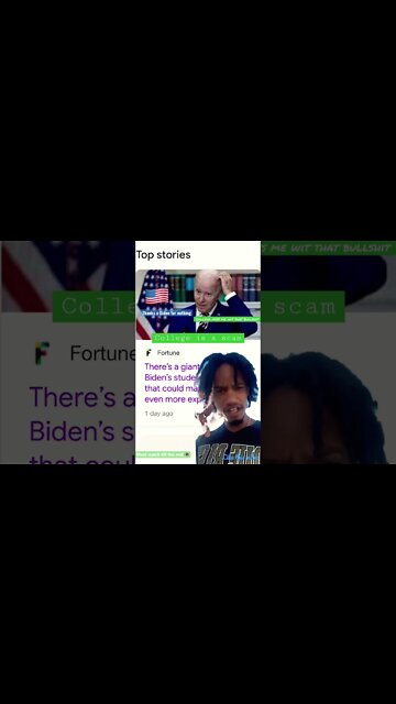 Biden face lol College is a scam make money online #shorts