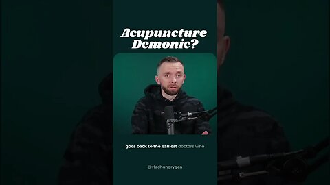 Is there a demon behind ACUPUNCTURE?? 🪡😈
