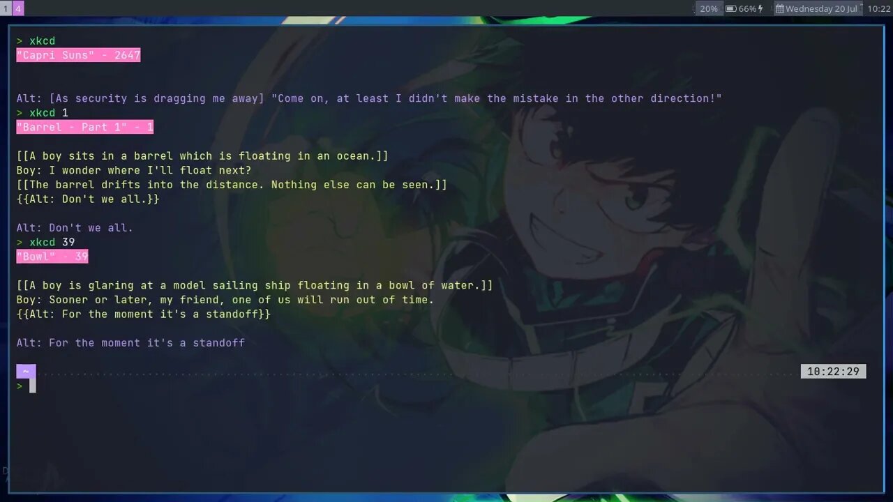 XKDC API Wraper CLI Tool Showcase