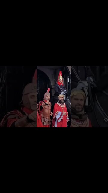 Horse love's Julius Caesar and poses for the picture #horseguardsparade