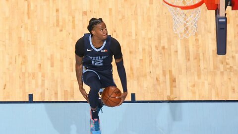 Ja Morant Monster Dunk vs Pistons