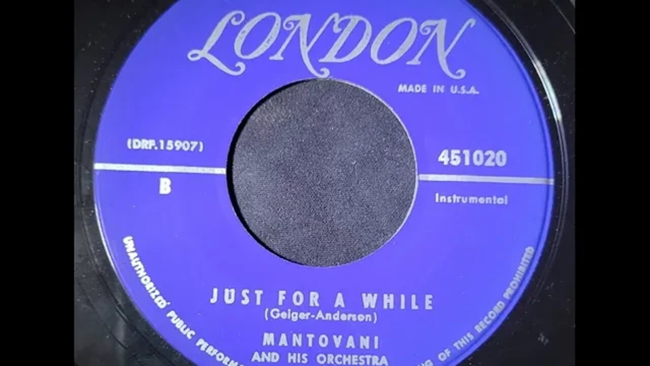 Mantovani and His Orchestra - Just For a While