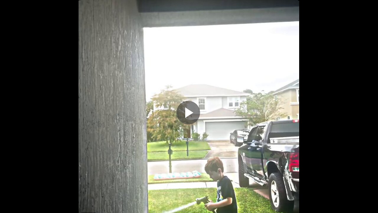 Guy complains about kid using hose, gets hosed
