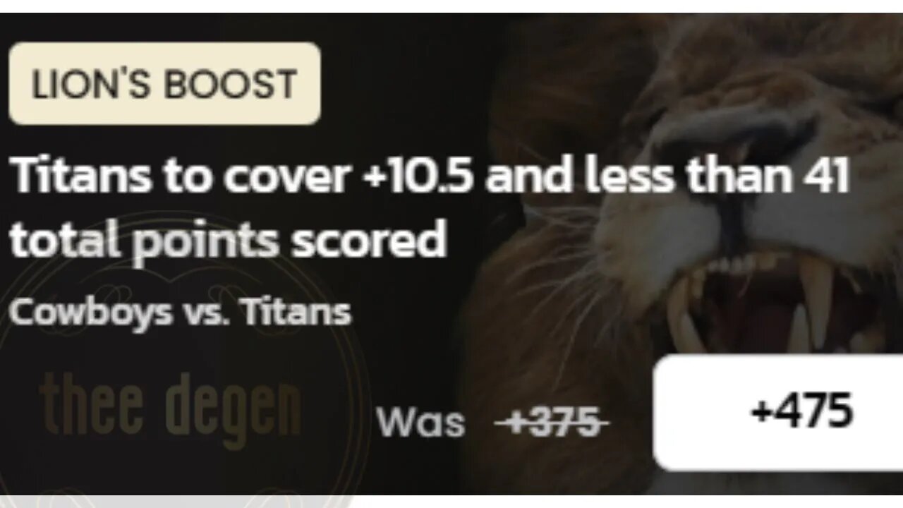 The Best Bet MGM Boost I Have Ever Seen, Literally.