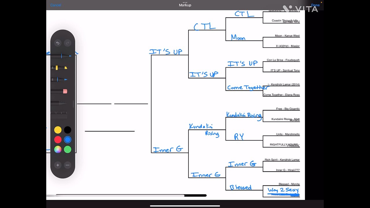 High vibe songs bracket - come chill