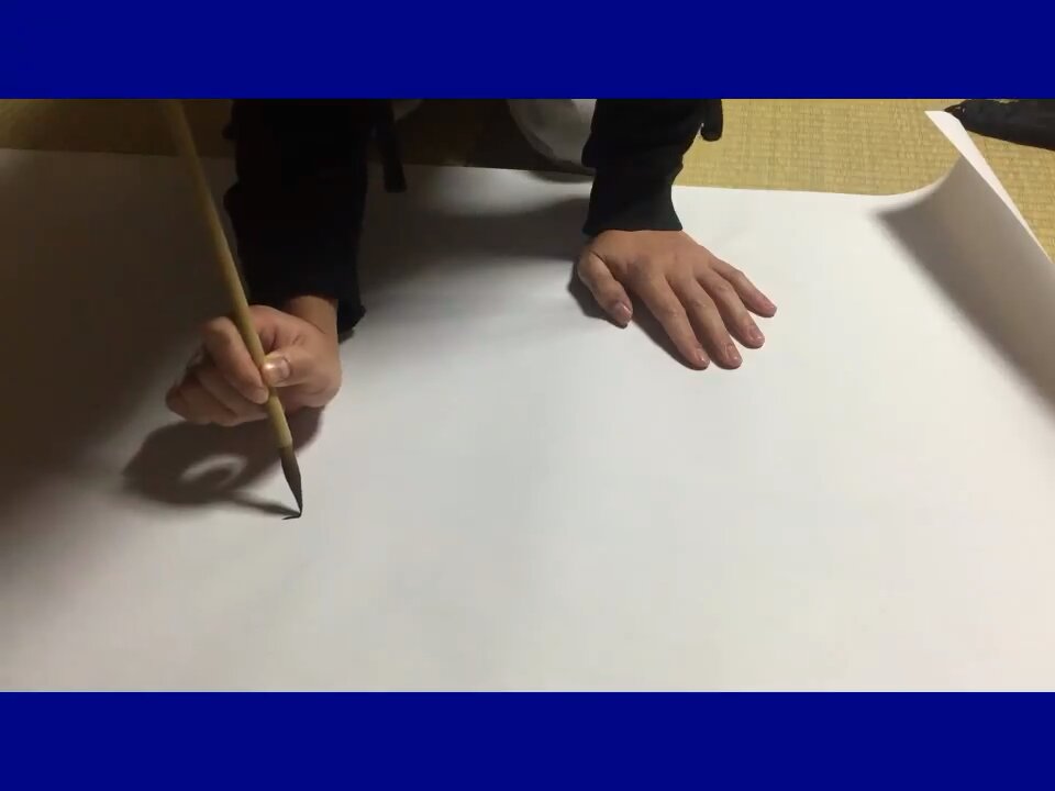 Painting eagle with black ink