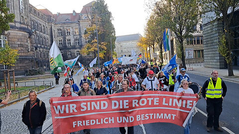 26.10.2024 - TAG FÜR FRIEDEN UND FREIHEIT Demo in Dresden - Sachsen
