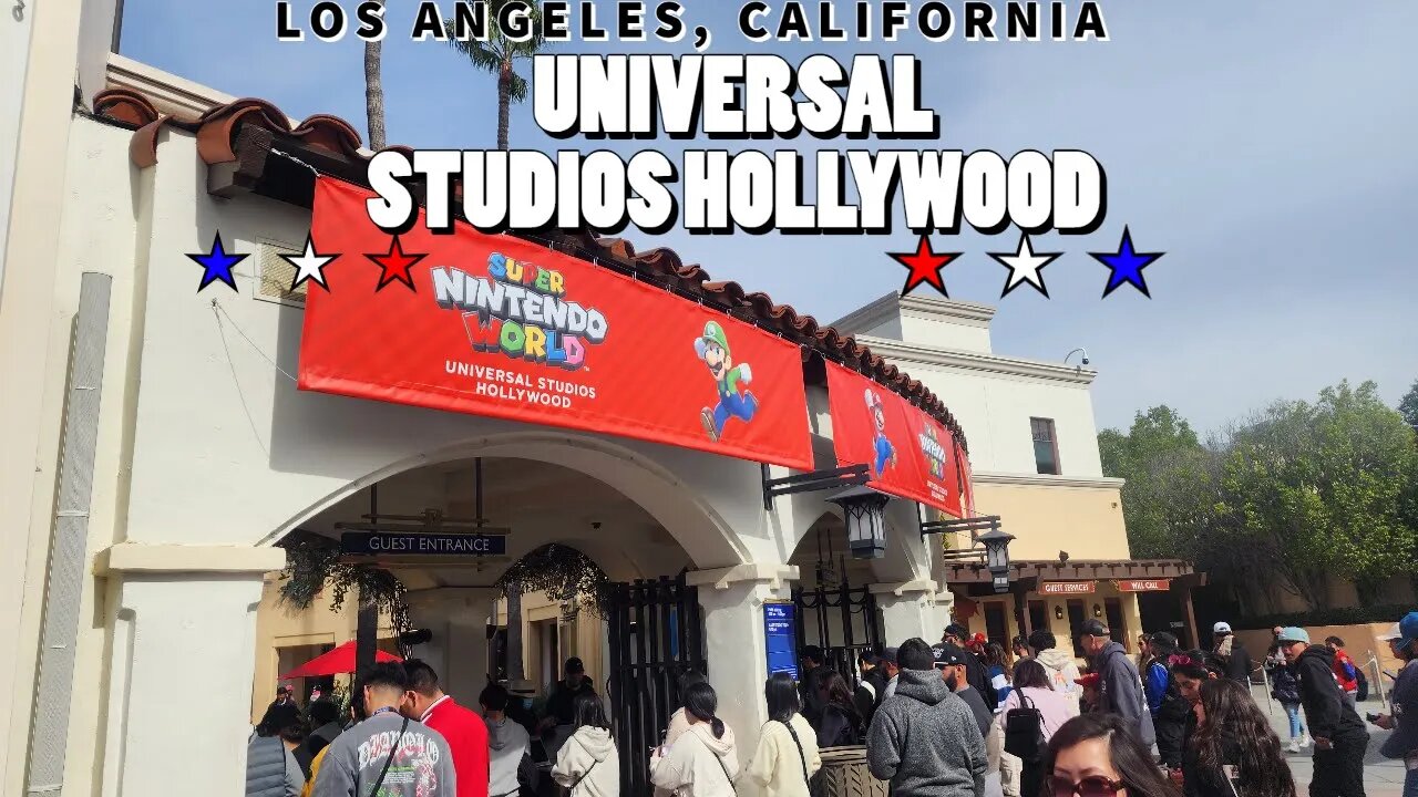 Super Nintendo World in Los Angeles Hollywood California