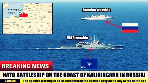 NATO landing ship suddenly appeared 70km off the Russian coast!