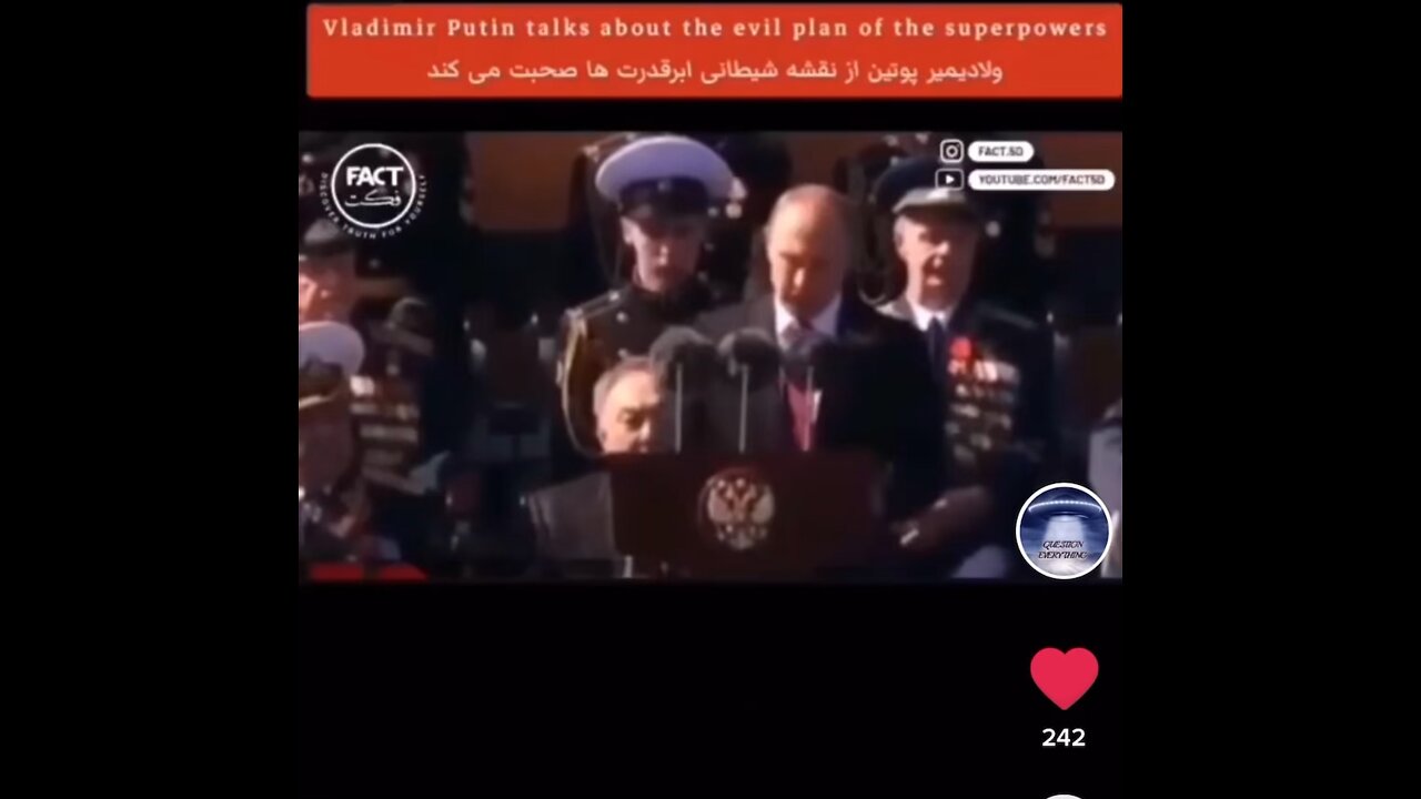 Did You See This Speech On Main Stream?
