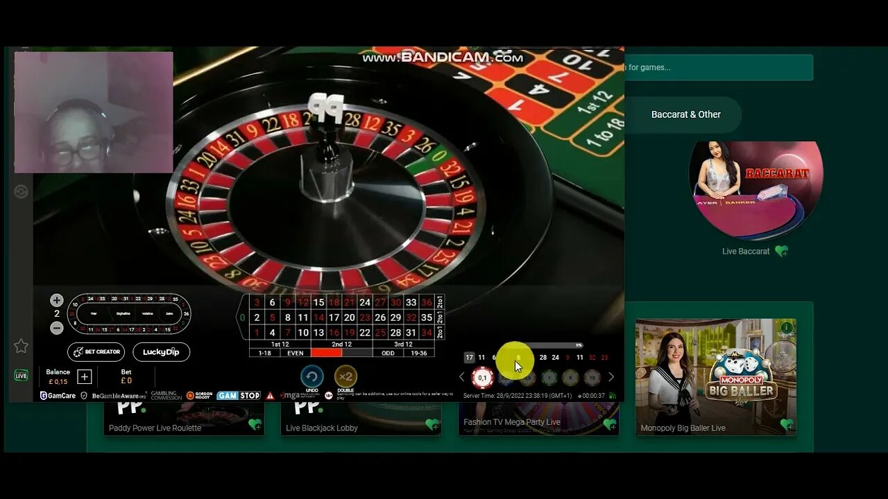 Roulette .. Never bet like me i'm really very drunk .........