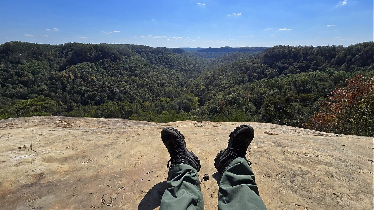 Climbing Cloudsplitter at Red River gorge