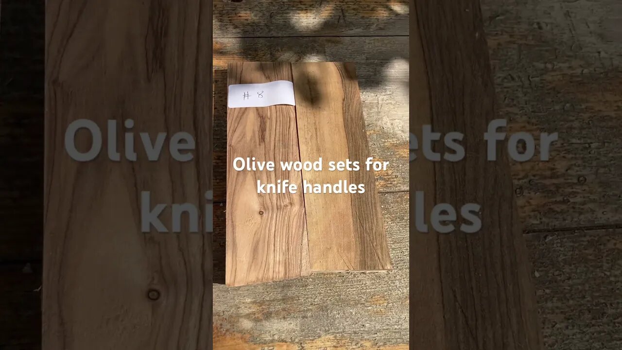 Olive wood for knife handles. Thickness ~0.2 inch Length 4’ inches to 7.5 inches message for details
