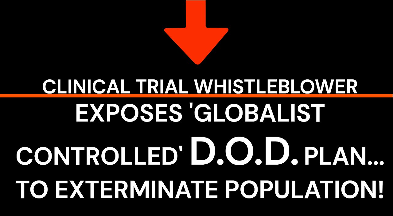 WHISTLEBLOWER EXPOSES US DOD PLAN TO EXTERMINATE POPULATION!