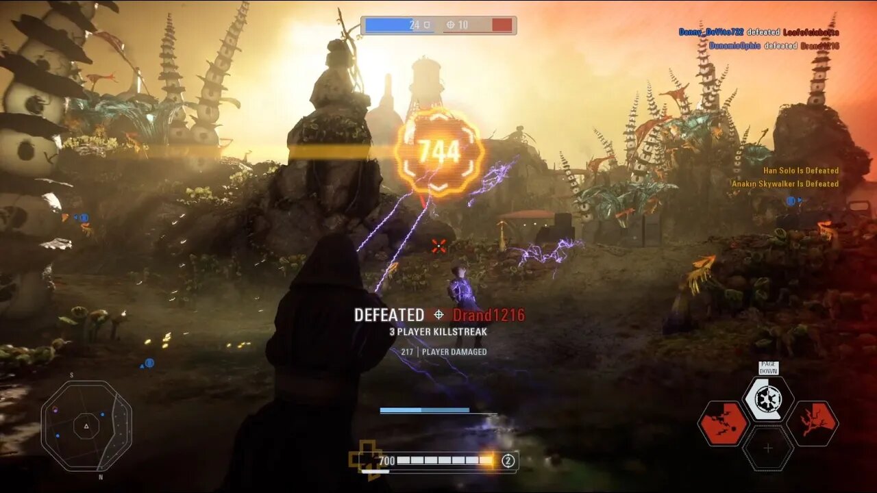 Palpatine 16,027 Score & 24 Eliminations - Heroes Vs Villains - Felucia - STAR WARS Battlefront II