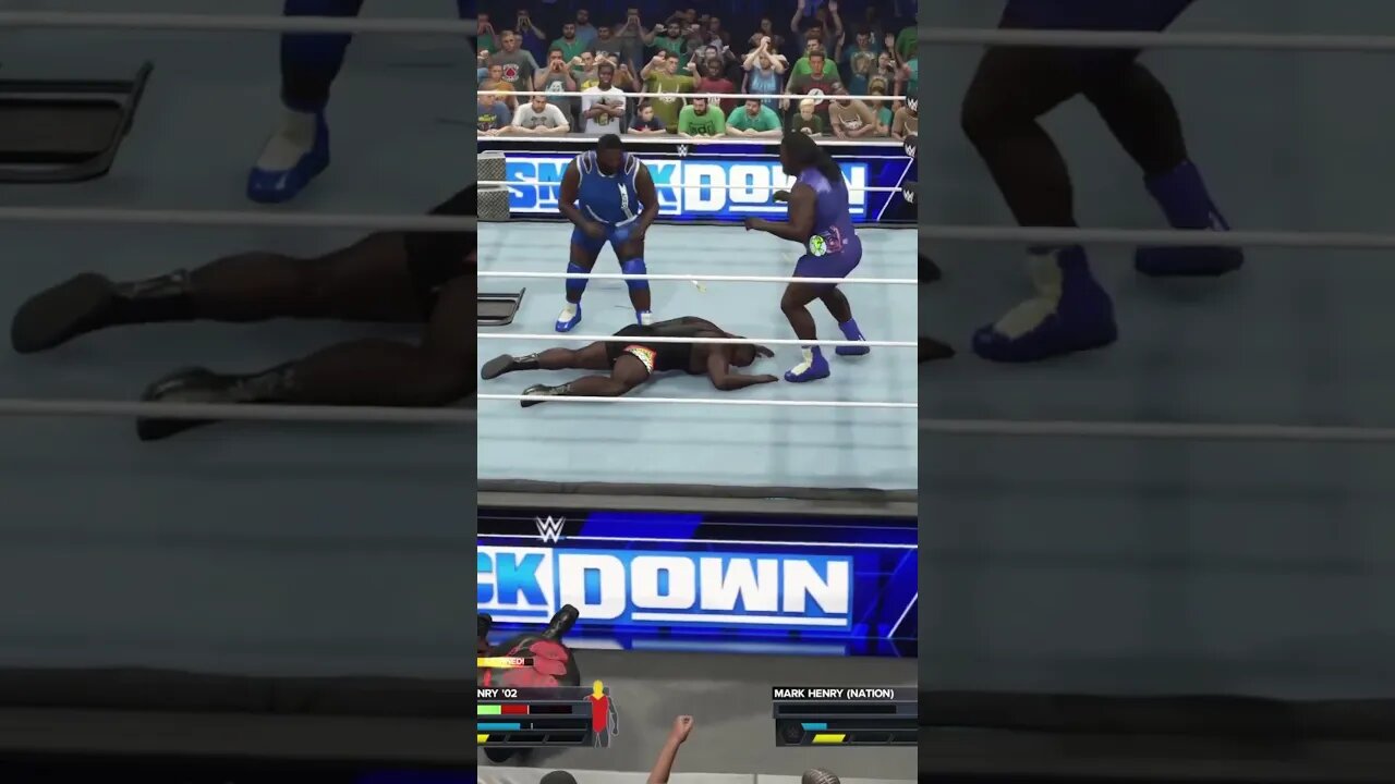 Mark Henry Broke Mark Henry #wwe #wwe2k23 #wwf #LOL #glitch #glitches #gaming