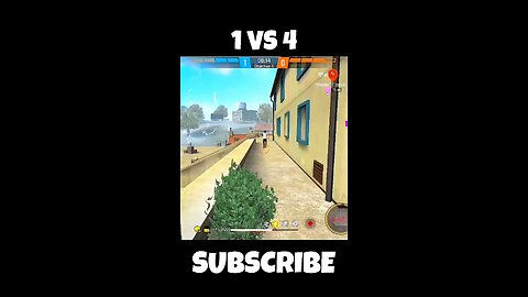 1 VS 4 free fire class sqaud gameplay