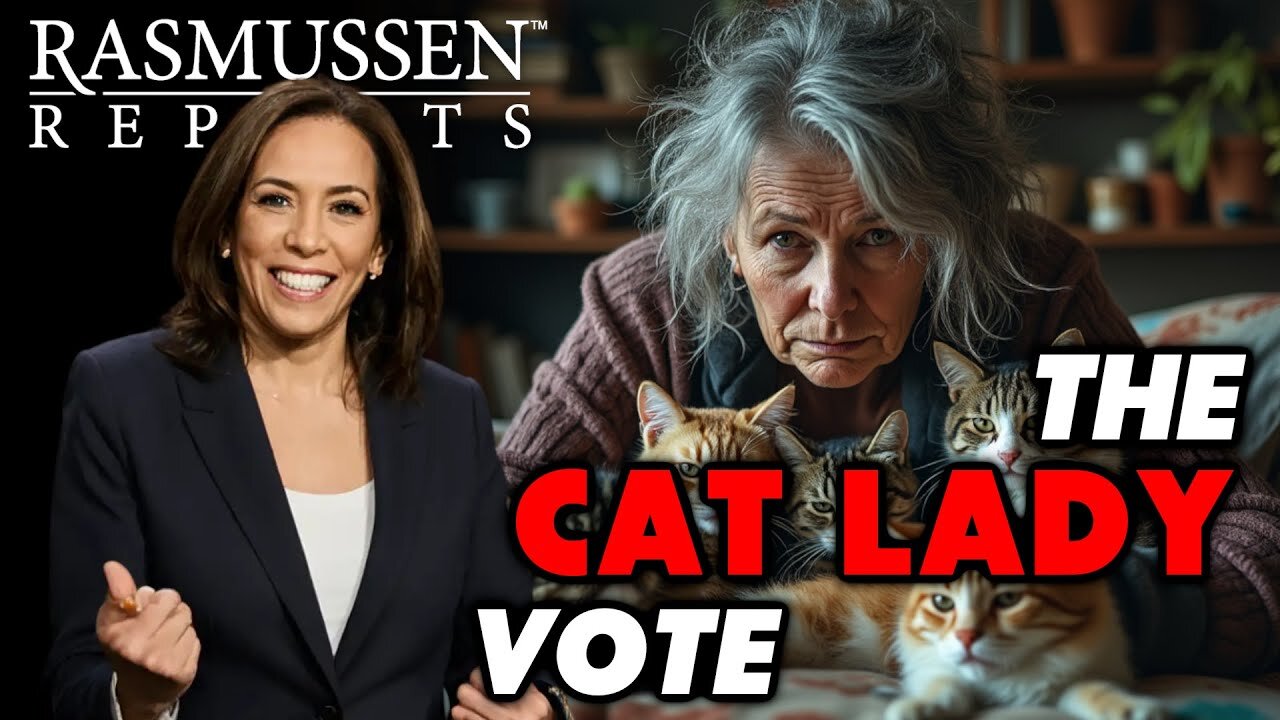 YOU WON'T BELIEVE IT - Harris Beats Trump BIG with Unmarried Woman Cat Owners