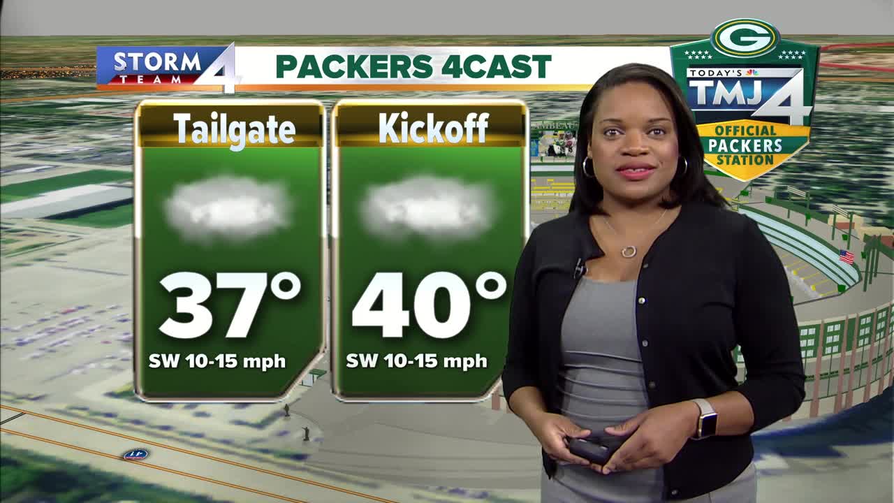 Beautiful day for a Packers game, high of 44
