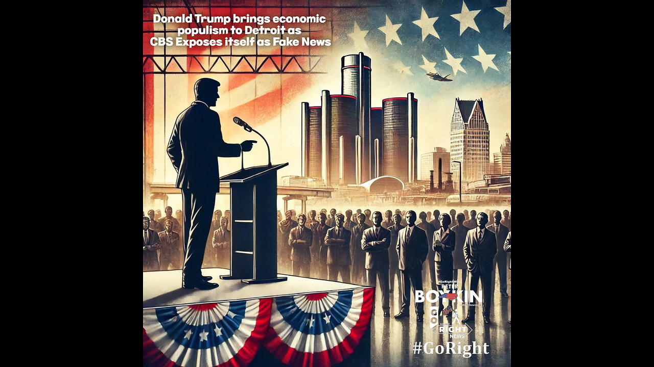 Donald Trump brings economic populism to Detroit as CBS Exposes itself as Fake News