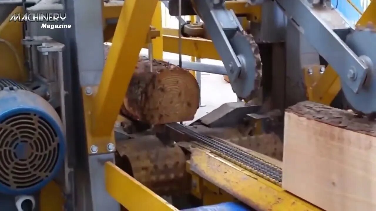 Amazing Modern Automatic Wood Cutting Sawmill Machines - Incredible Modern Woodworking Factory