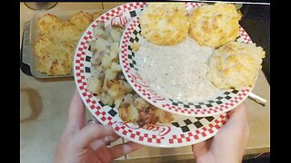 Don't Drop Those Biscuits, Fried Potatoes, Sausage Gravy! 🍲 $5 Feeds 4-6