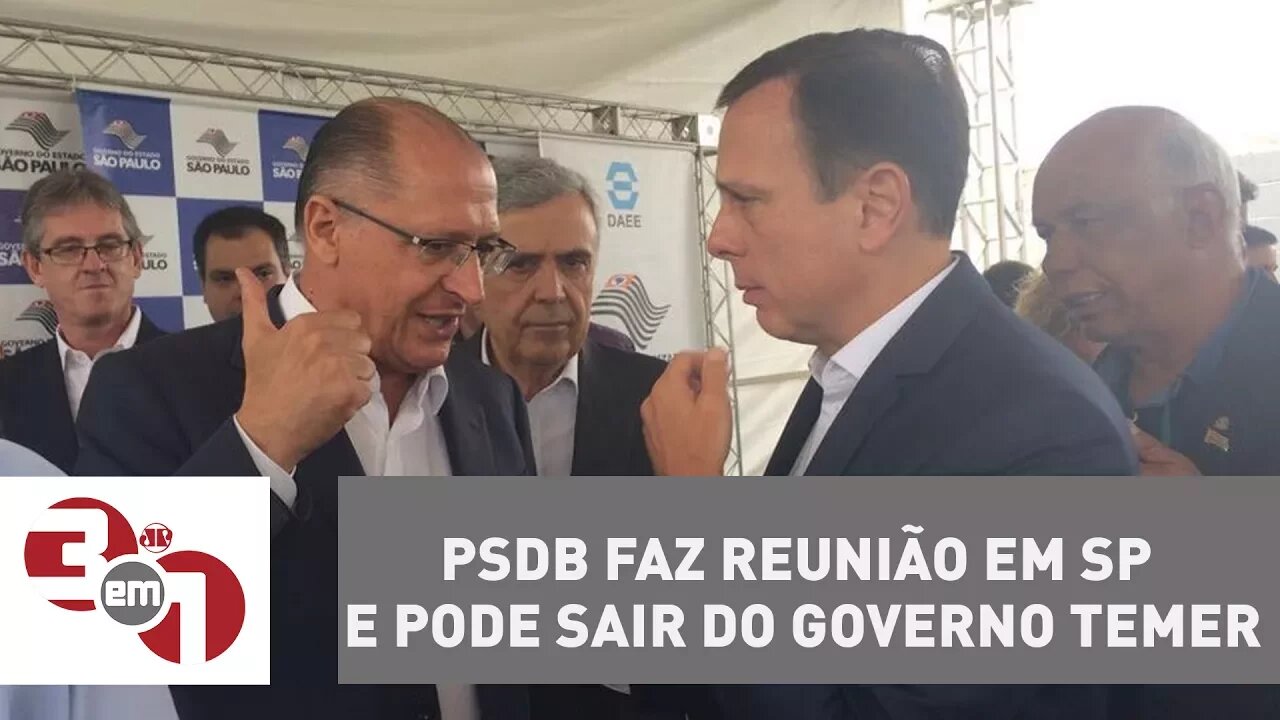 PSDB faz reunião em São Paulo e pode sair do governo Temer