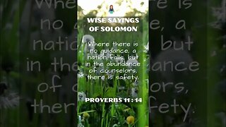 Wise Sayings of Solomon | Proverbs 11:14