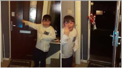 おもちゃの妖精に怯える子ども