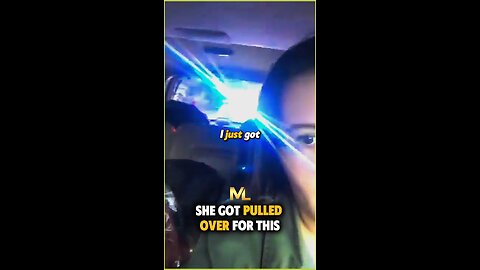 She got pulled over for this …